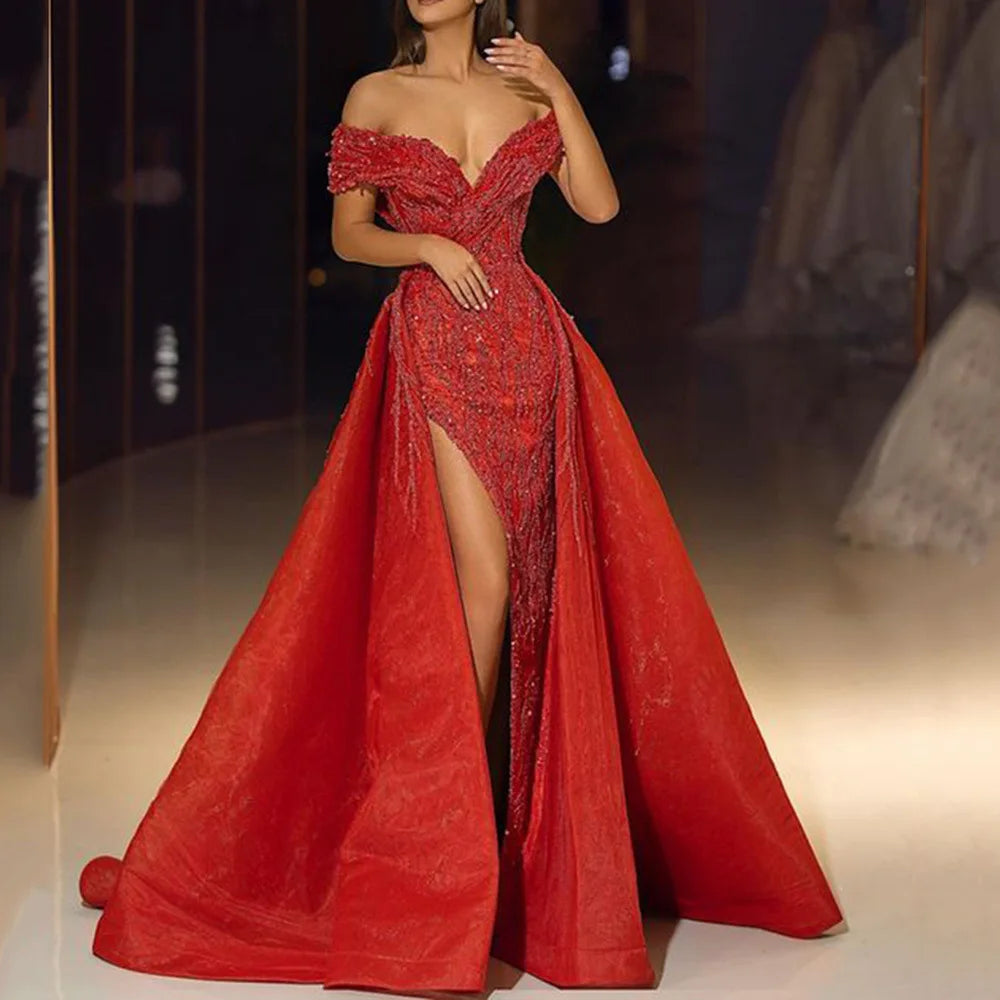 InMyEndz Queens Gold Slit Gown – Street Luxe Explosion