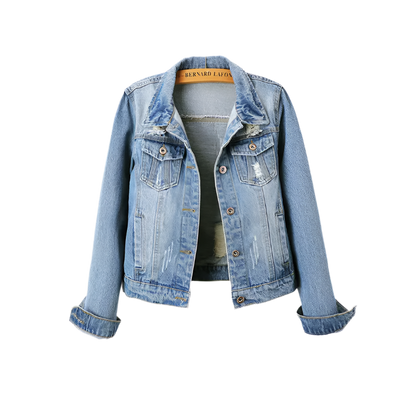 InMyEndz Queens Distressed Denim – Street Crown Jacket