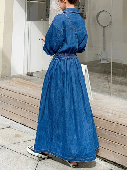 InMyEndz Queens Vintage Denim Dress – Street Elegance Edition