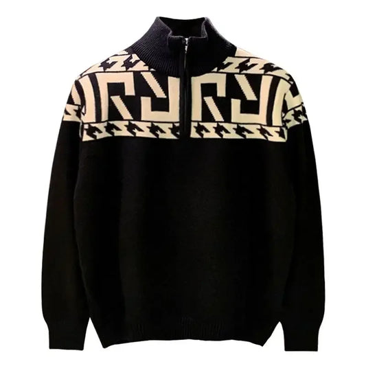 InMyEndz Elite Sovrano Zip — Collared Knit Jacket