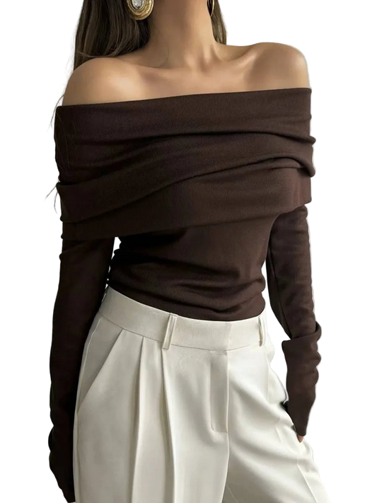 InMyEndz Queens Off-Shoulder Knit – Street Luxe Pullove