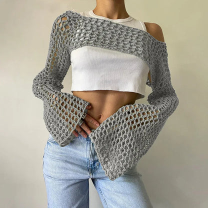 InMyEndz Queens Crochet Crop – Summer Mesh Heat