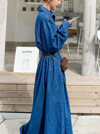 InMyEndz Queens Vintage Denim Dress – Street Elegance Edition