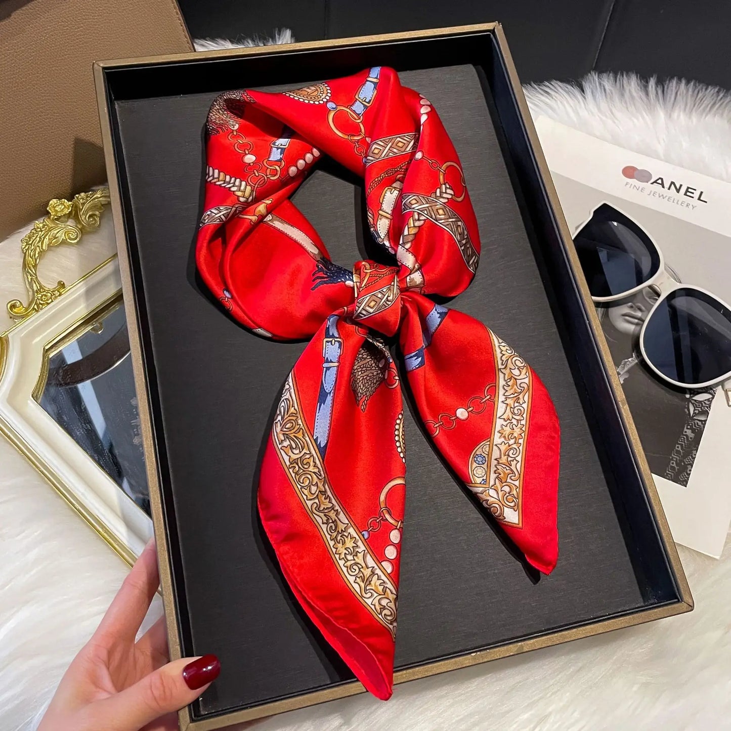 InMyEndz Queens Silk Scarf – Street Luxe Square Edition