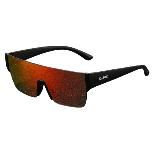 KAROS Vintage Flat Top Sunglasses Large Frame Oversized Sports Goggle UV400 Gradient Sun Glasses Men Women Cool Designer YZ2018