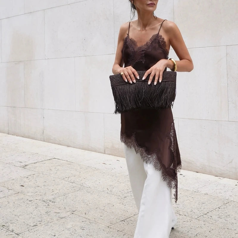 InMyEndz Queens Asym Satin Cami – Flow Empire Edition