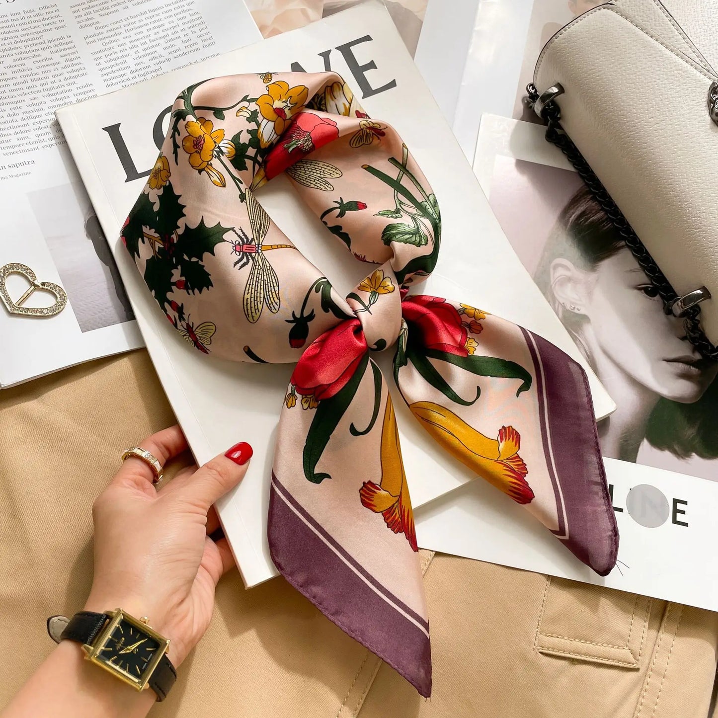 InMyEndz Queens Silk Scarf – Street Luxe Square Edition