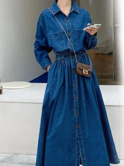 InMyEndz Queens Vintage Denim Dress – Street Elegance Edition